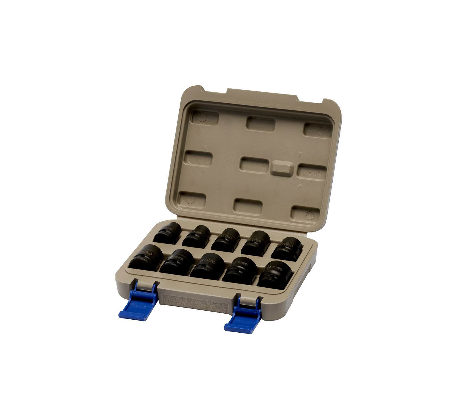 Juego de vasos de impacto hexagonales de 1/2", 10 piezas - Imagen 1